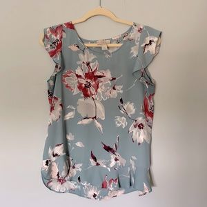 LOFT Butterfly Sleeve Top Size S
